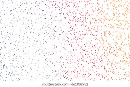 Dark Red vector red banner with set of circles, dots. Donuts Background. Creative Design Template. Technological halftone illustration.