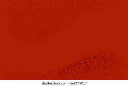 Dark Red vector red banner with set of circles, dots. Donuts Background. Creative Design Template. Technological halftone illustration.