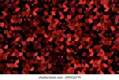 Dark Red vector red banner with set of circles, dots. Donuts Background. Creative Design Template. Technological halftone illustration.