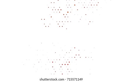 Dark Red vector red banner with set of circles, dots. Donuts Background. Creative Design Template. Technological halftone illustration.