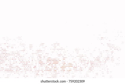 Dark Red vector red banner with set of circles, dots. Donuts Background. Creative Design Template. Technological halftone illustration.