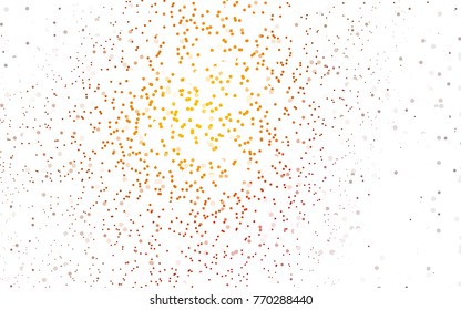 Dark Red vector red banner with set of circles, dots. Donuts Background. Creative Design Template. Technological halftone illustration.