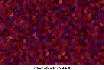 Dark Red vector red banner with set of circles, dots. Donuts Background. Creative Design Template. Technological halftone illustration.