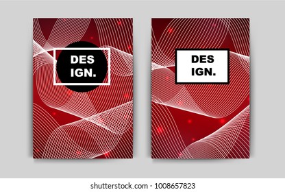 Dark Red vector banner for websites. Abstract booklet on colored background with gradient. Pattern for ads, leaflets, labels of your business.