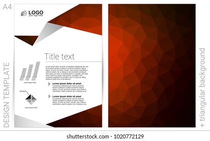 Dark Red vector  banner for websites. Beautiful colored sample in A4 size. Pattern for beautiful business cards, folders.