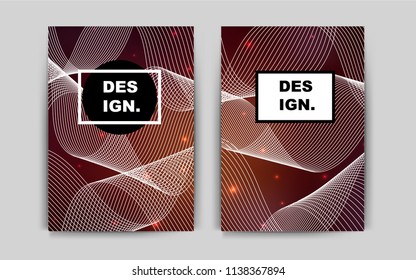 Dark Red vector banner for websites. Abstract booklet on colored background with gradient. Beautiful design for cover of notepads.