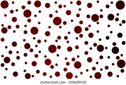 Dark Red vector banners set of circles, spheres. Abstract spots. Art Background of bubbles in halftone style with colored gradient.