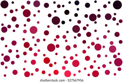 Dark Red Vector banners banners set of circles, spheres. Network design, technology science, vector illustration
