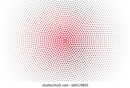 Dark Red vector banners set of circles, spheres. Abstract spots. Art Background of bubbles in halftone style with colored gradient.