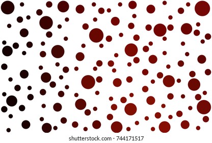 Dark Red vector banners set of circles, spheres. Abstract spots. Art Background of bubbles in halftone style with colored gradient.