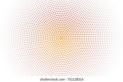 Dark Red vector banners set of circles, spheres. Abstract spots. Art Background of bubbles in halftone style with colored gradient.