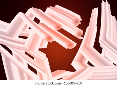 Dark Red vector blurred bright pattern. Creative illustration in halftone style with gradient. Smart design for your work.