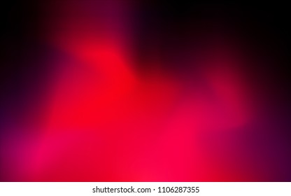 Dark Red vector blurred shine abstract cover. A vague abstract illustration with gradient. The elegant pattern can be used as part of a brand book.