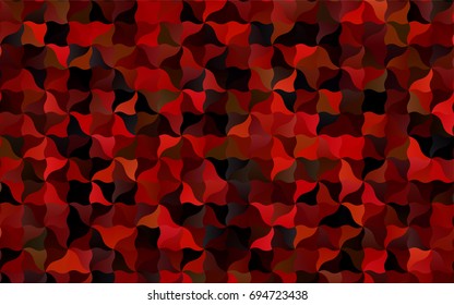 Dark Red vector blurry arched pattern. Colorful abstract illustration with gradient crooked lines. A completely new template for your business design.
