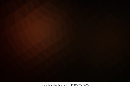 Dark Red vector blurry hexagon pattern. Glitter abstract illustration with an elegant design. The elegant pattern can be used as part of a brand book.