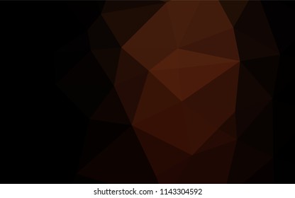 Dark Red vector blurry hexagon pattern. A sample with polygonal shapes. Brand new design for your business.