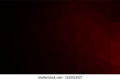 Dark Red vector blurry hexagon pattern. Modern geometrical abstract illustration with gradient. The polygonal design can be used for your web site.