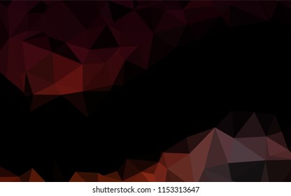 Dark Red vector blurry hexagon template. Colorful abstract illustration with gradient. The completely new template can be used for your brand book.