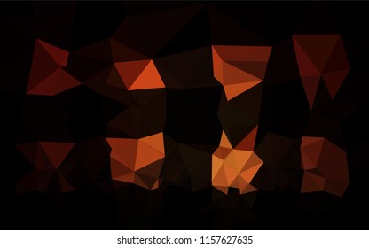 Dark Red vector blurry hexagon pattern. Creative illustration in halftone style with gradient. The textured pattern can be used for background.