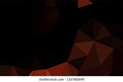 Dark Red vector blurry hexagon template. A vague abstract illustration with gradient. The completely new template can be used for your brand book.