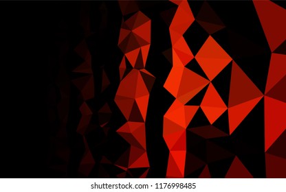 Dark Red vector blurry hexagon pattern. Colorful abstract illustration with gradient. Brand new design for your business.