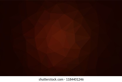 Dark Red vector blurry hexagon pattern. Shining colored illustration in a Brand new style. The polygonal design can be used for your web site.