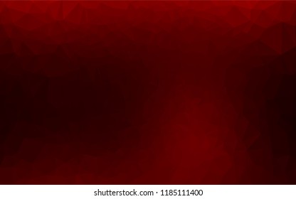 Dark Red vector blurry hexagon template. Shining colored illustration in a Brand new style. The completely new template can be used for your brand book.