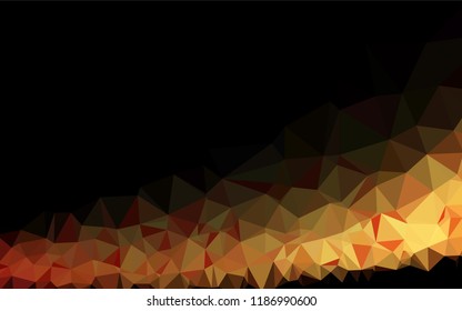 Dark Red vector blurry hexagon template. A vague abstract illustration with gradient. A completely new template for your business design.