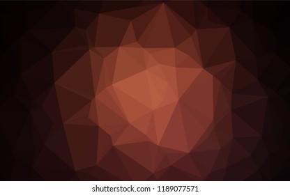 Dark Red vector blurry hexagon texture. Modern geometrical abstract illustration with gradient. A completely new design for your business.