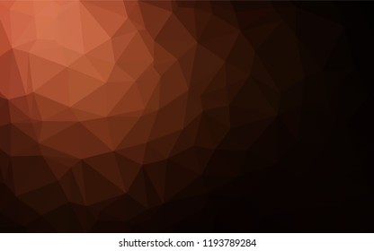 Dark Red vector blurry hexagon texture. Colorful illustration in abstract style with gradient. The textured pattern can be used for background.