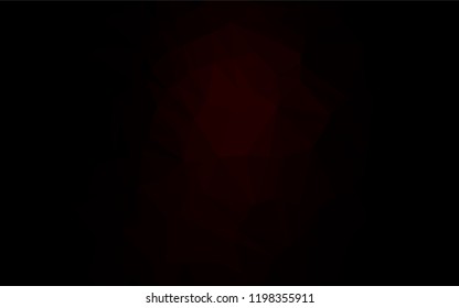 Dark Red vector blurry hexagon texture. An elegant bright illustration with gradient. The best triangular design for your business.