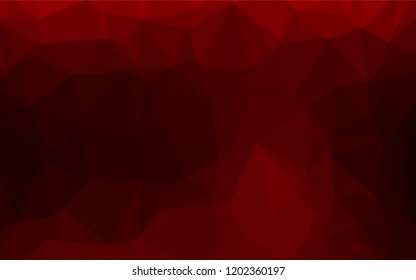 Dark Red vector blurry hexagon texture. Glitter abstract illustration with an elegant design. The completely new template can be used for your brand book.