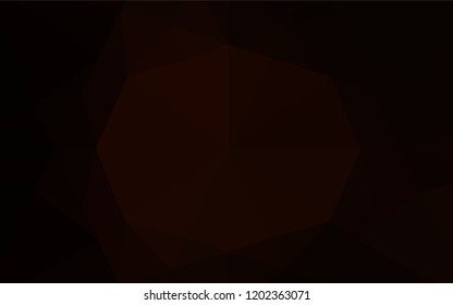 Dark Red vector blurry hexagon template. Geometric illustration in Origami style with gradient.  A completely new design for your business.