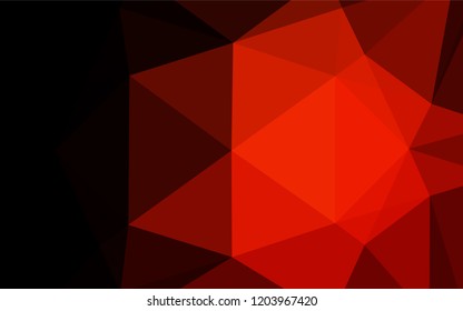 Dark Red vector blurry hexagon texture. Glitter abstract illustration with an elegant design. The elegant pattern can be used as part of a brand book.