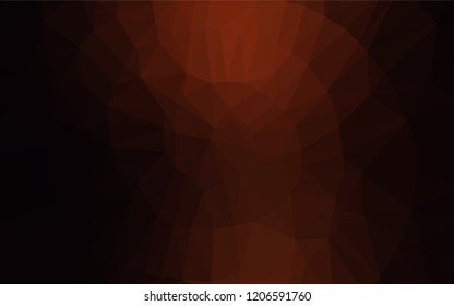 Dark Red vector blurry hexagon template. Modern geometrical abstract illustration with gradient. The template can be used as a background for cell phones.