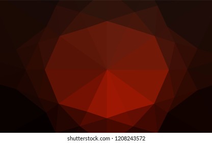 Dark Red vector blurry hexagon texture. Shining colored illustration in a Brand new style. The textured pattern can be used for background.
