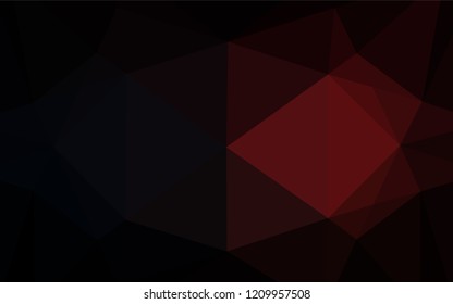 Dark Red vector blurry hexagon template. A sample with polygonal shapes. The completely new template can be used for your brand book.