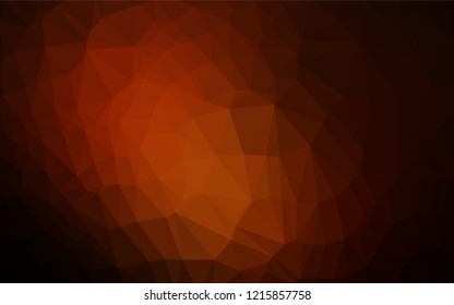 Dark Red vector blurry hexagon pattern. Creative illustration in halftone style with gradient. The template can be used as a background for cell phones.