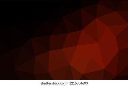 Dark Red vector blurry hexagon texture. Creative illustration in halftone style with gradient. The template can be used as a background for cell phones.