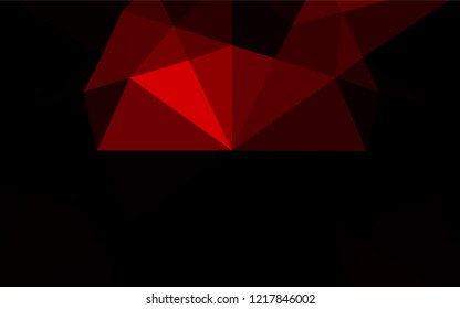 Dark Red vector blurry hexagon template. Colorful abstract illustration with gradient. Brand new style for your business design.