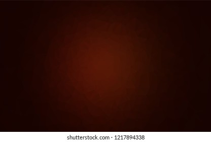 Dark Red vector blurry hexagon pattern. Shining illustration, which consist of triangles. The polygonal design can be used for your web site.