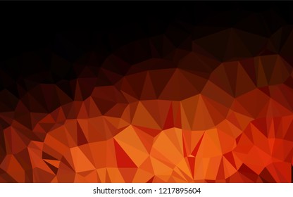 Dark Red vector blurry hexagon pattern. Creative illustration in halftone style with gradient. The textured pattern can be used for background.
