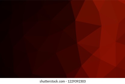 Dark Red vector blurry hexagon pattern. Creative geometric illustration in Origami style with gradient. A new texture for your design.