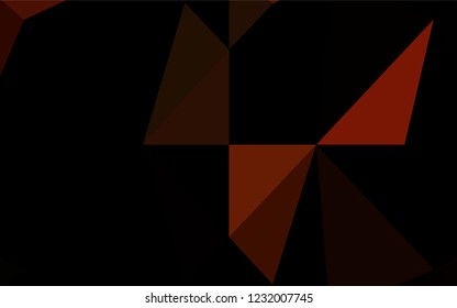 Dark Red vector blurry hexagon texture. Glitter abstract illustration with an elegant design. Brand new style for your business design.