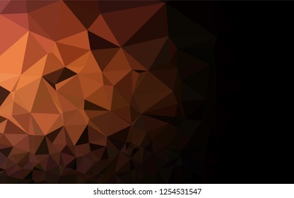 Dark Red vector blurry hexagon pattern. A completely new color illustration in a vague style. The textured pattern can be used for background.