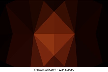 Dark Red vector blurry hexagon template. Creative geometric illustration in Origami style with gradient. The polygonal design can be used for your web site.