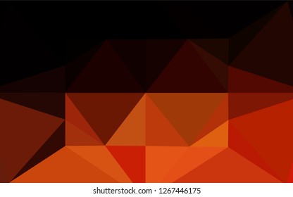 Dark Red vector blurry hexagon pattern. Creative geometric illustration in Origami style with gradient. The elegant pattern can be used as part of a brand book.