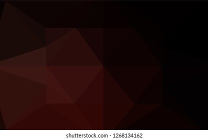 Dark Red vector blurry hexagon pattern. A completely new color illustration in a vague style. The best triangular design for your business.