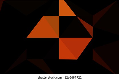 Dark Red vector blurry hexagon template. A sample with polygonal shapes. A completely new template for your business design.