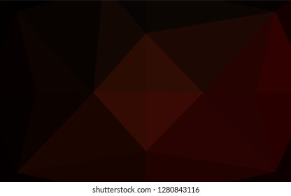 Dark Red vector blurry hexagon template. Creative geometric illustration in Origami style with gradient. The elegant pattern can be used as part of a brand book.